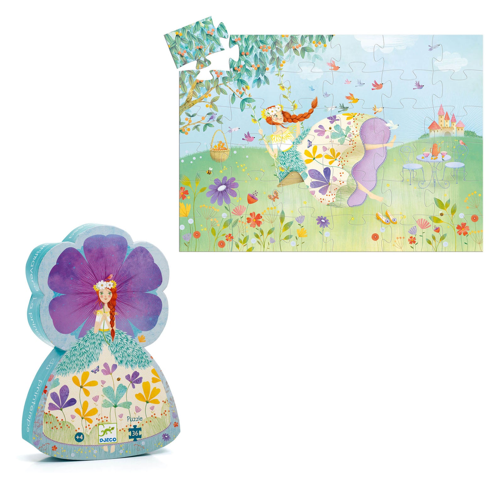 Silhouette 36 Piece Puzzle - Spring Princess