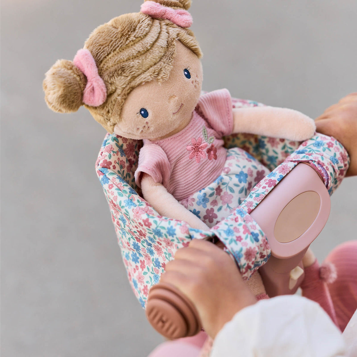 Doll Bike Seat - Pink Flowers