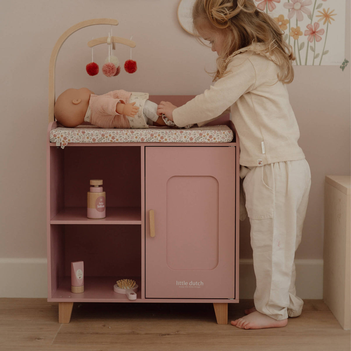 Doll Changing Table Plus 9 Accessories