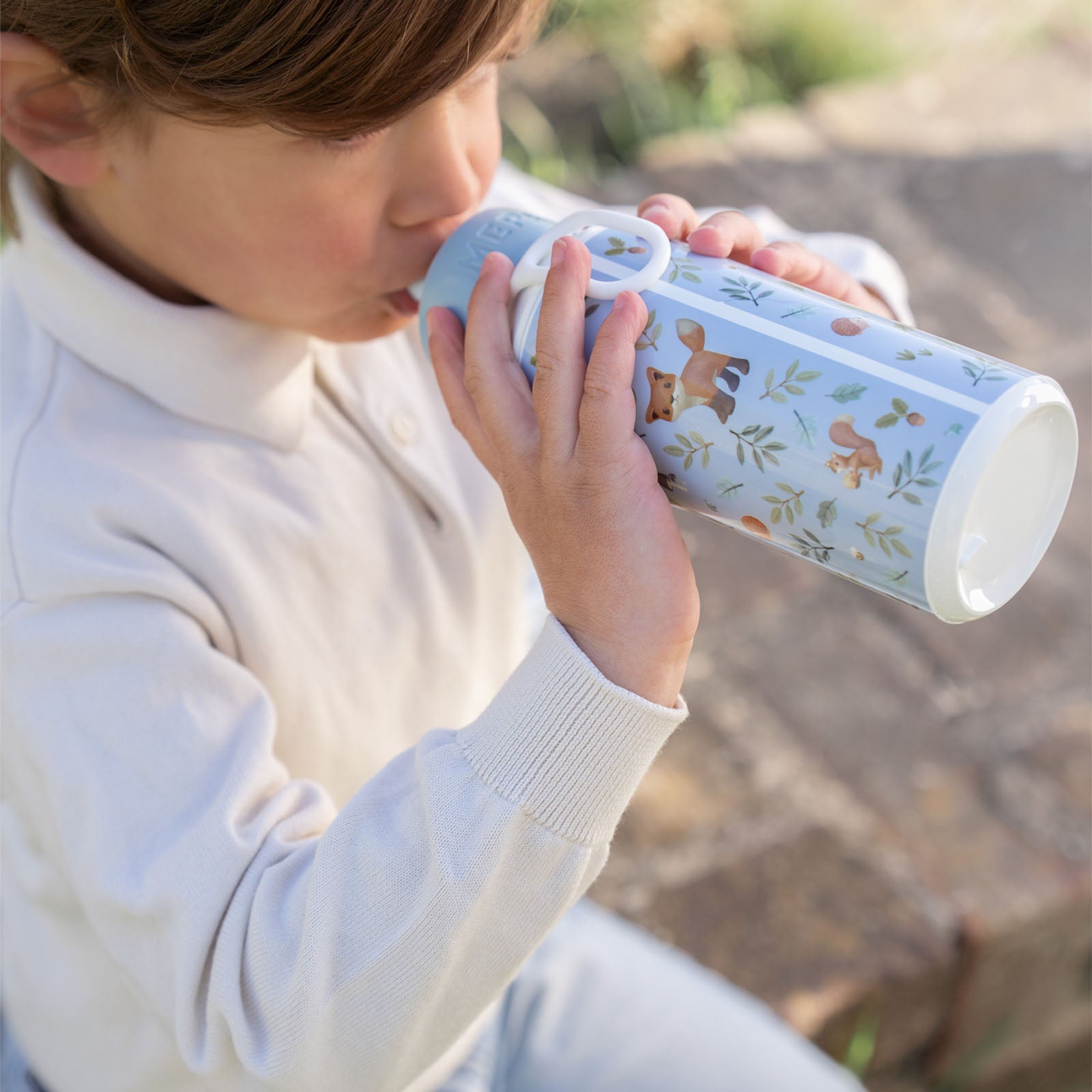 Drinking Bottle Pop-Up 400 ml - Forest Friends