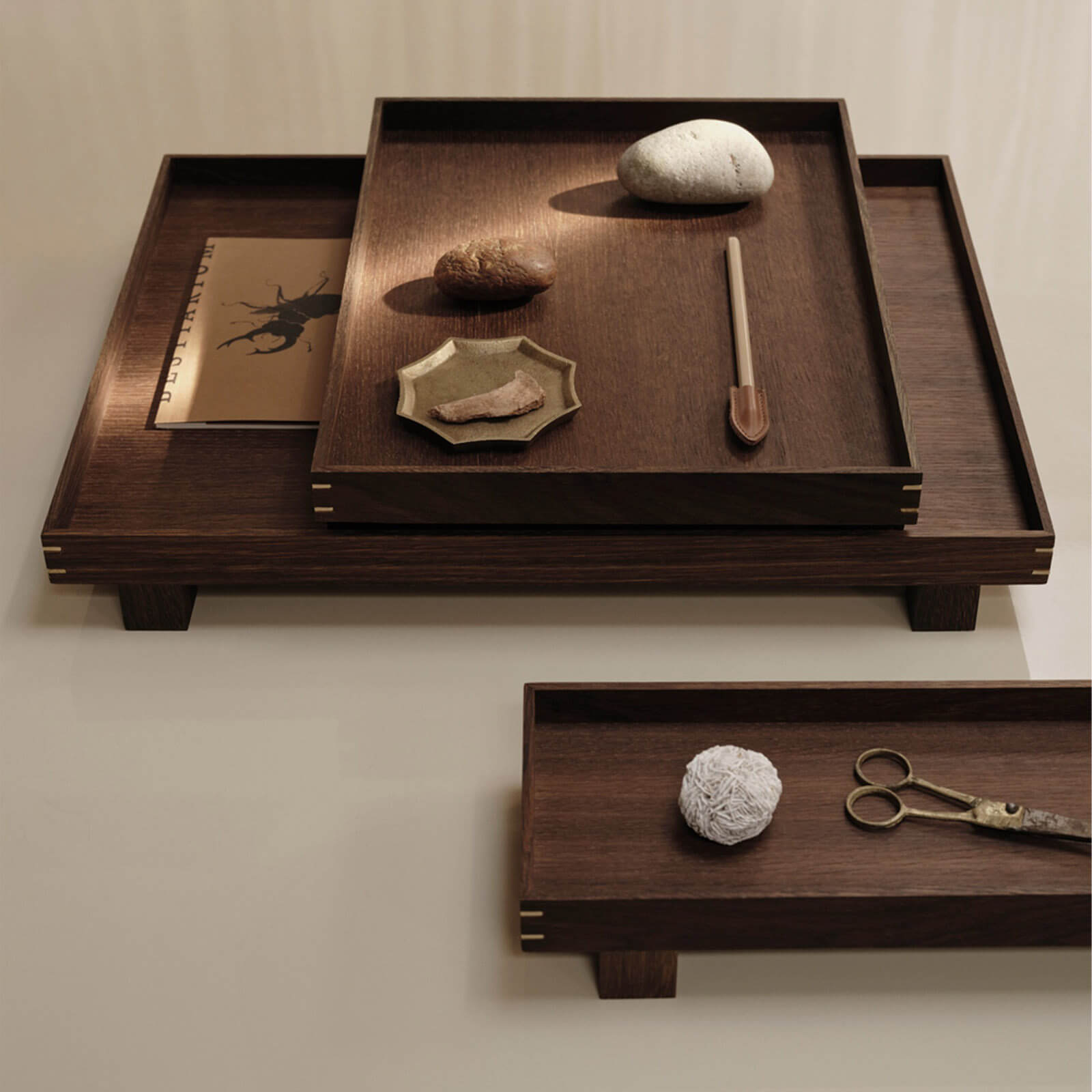 Bon Wooden Tray Small - Smoked Oak