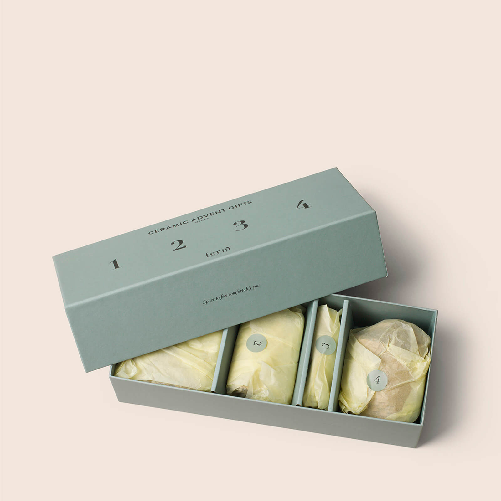 Ceramic Advent Gifts - Set of 4