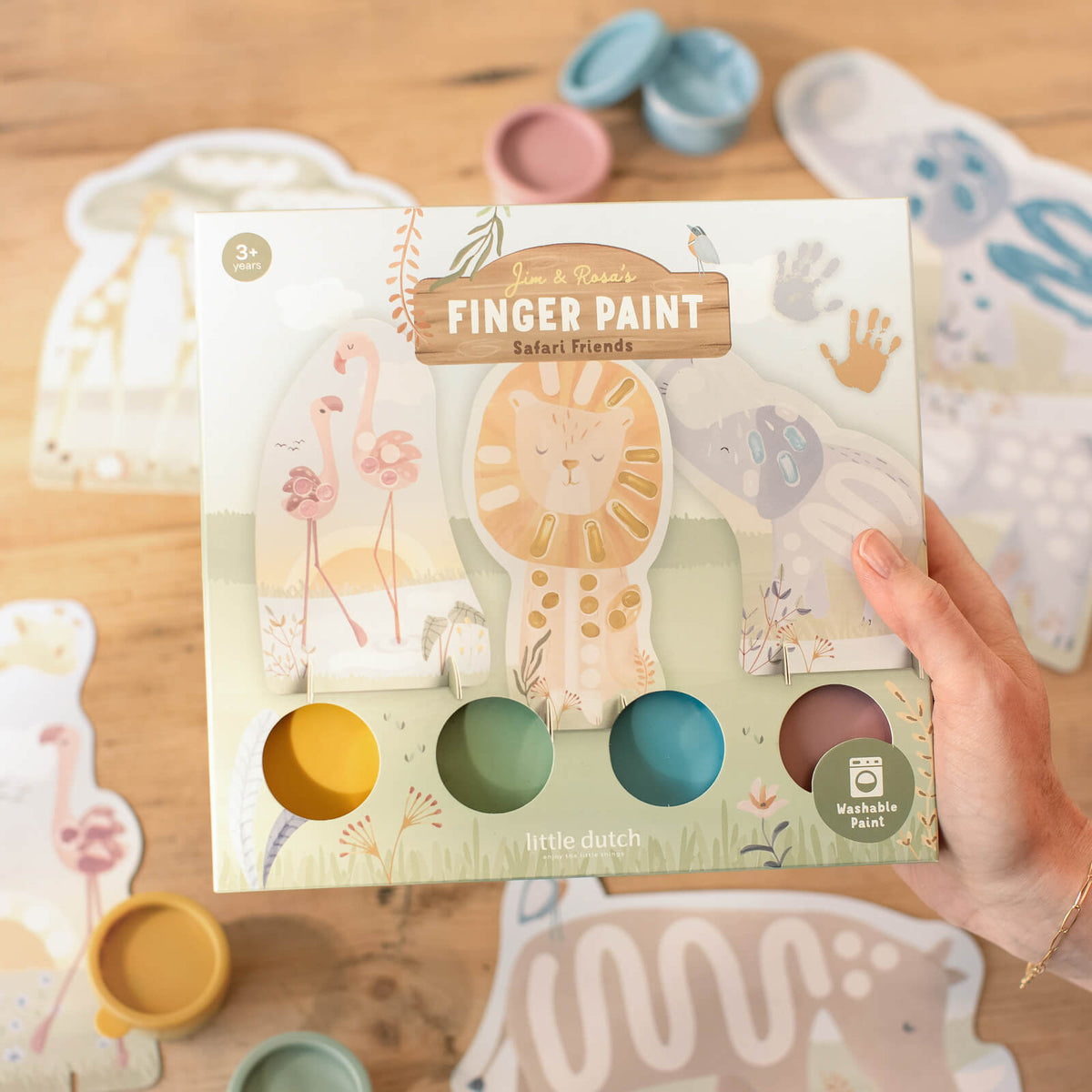 Finger painting Set - Safari Friends