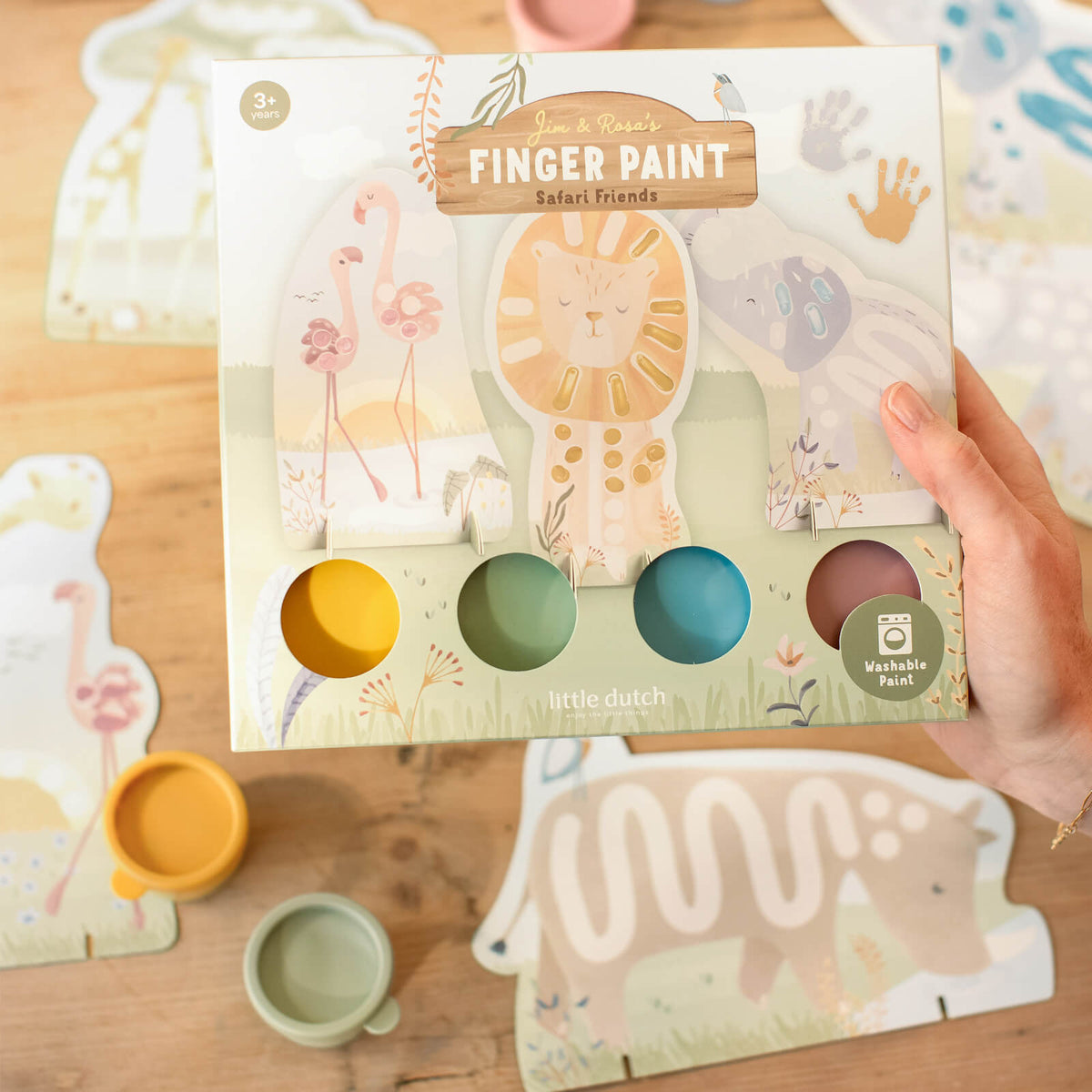 Finger painting Set - Safari Friends