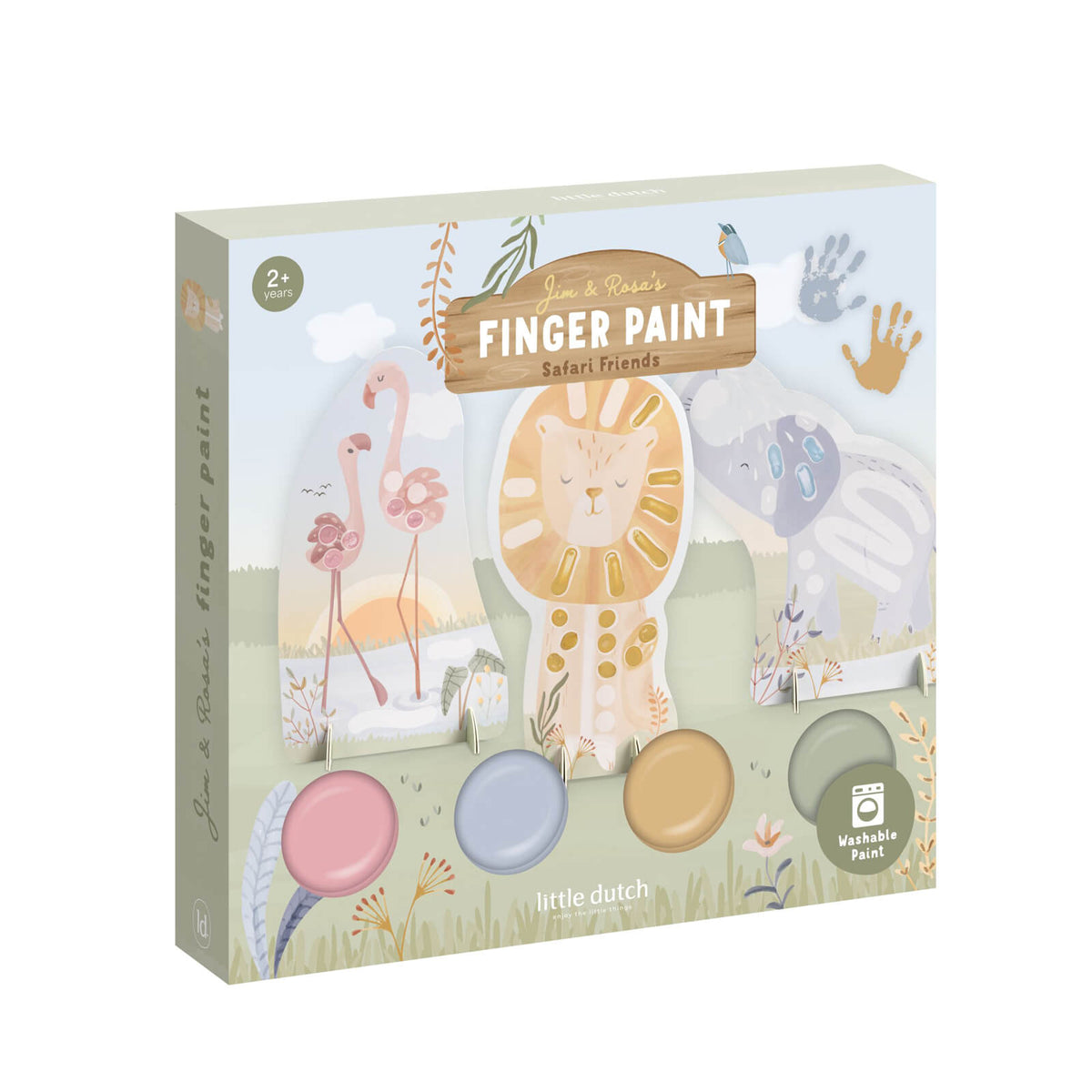 Finger painting Set - Safari Friends