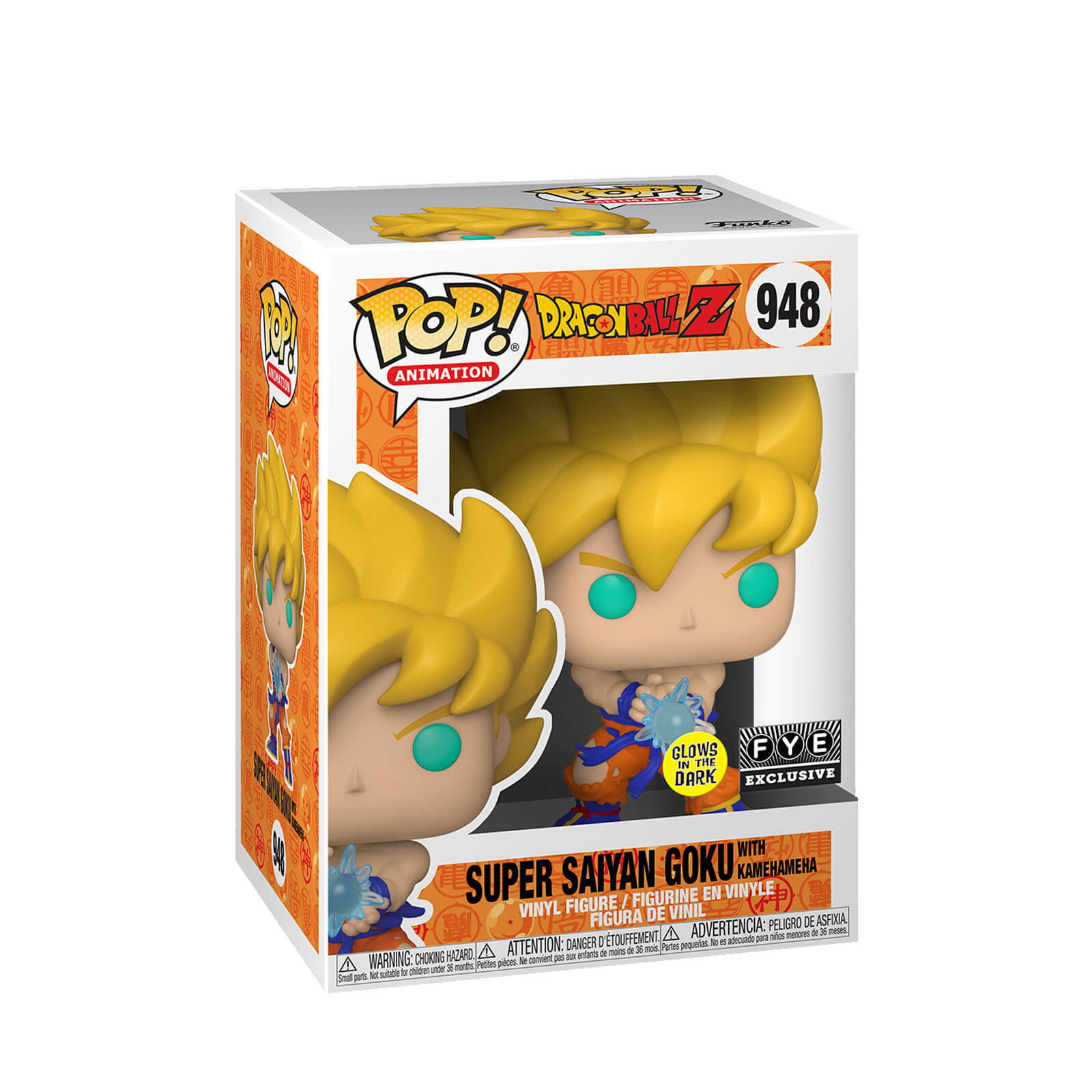 Pop! Dragon Ball Z - Super Saiyan Goku Kamehameha Wave Glow in Dark