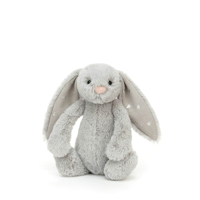 Bashful Shimmer Bunny Small Grey