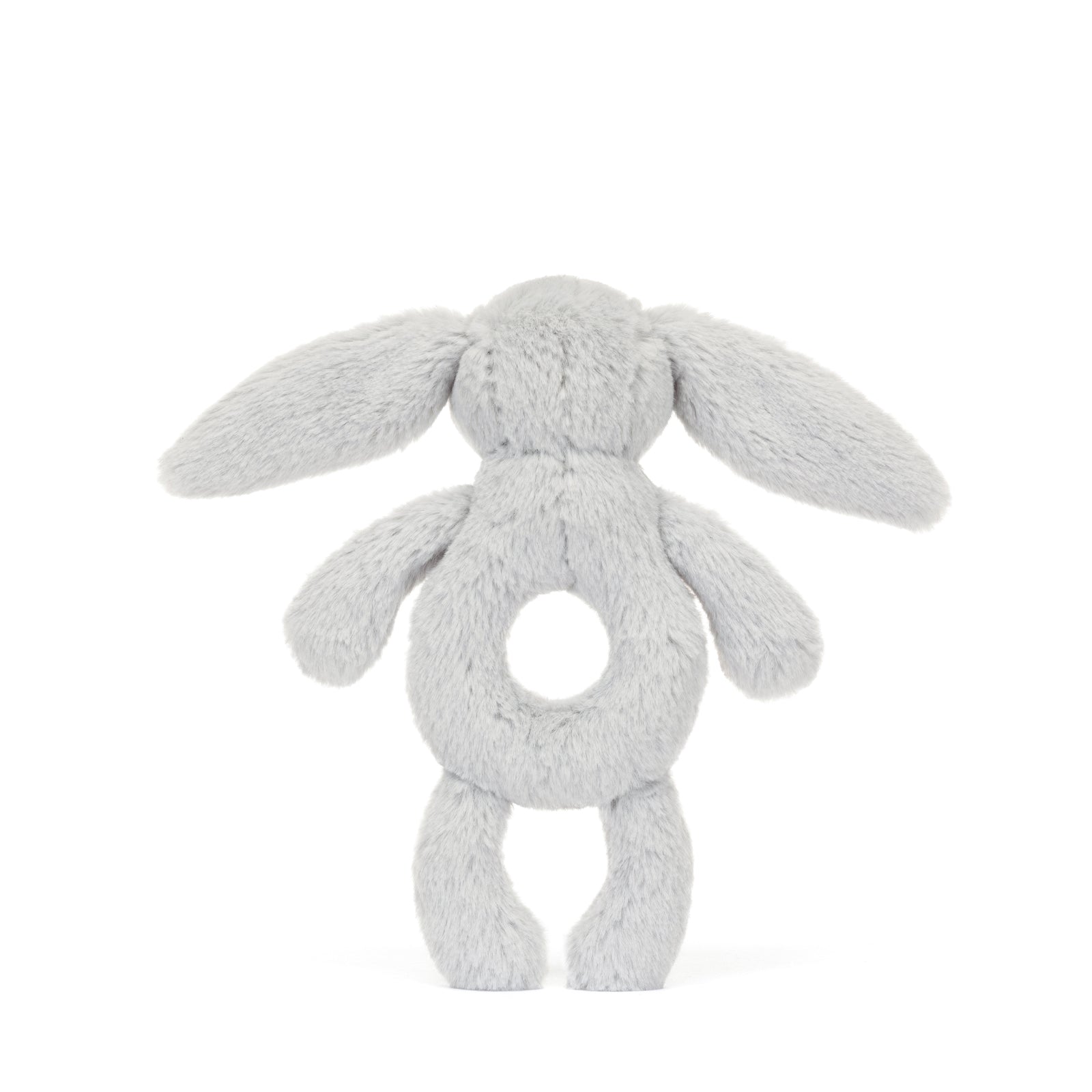 Bashful Bunny Ring Rattle Silver