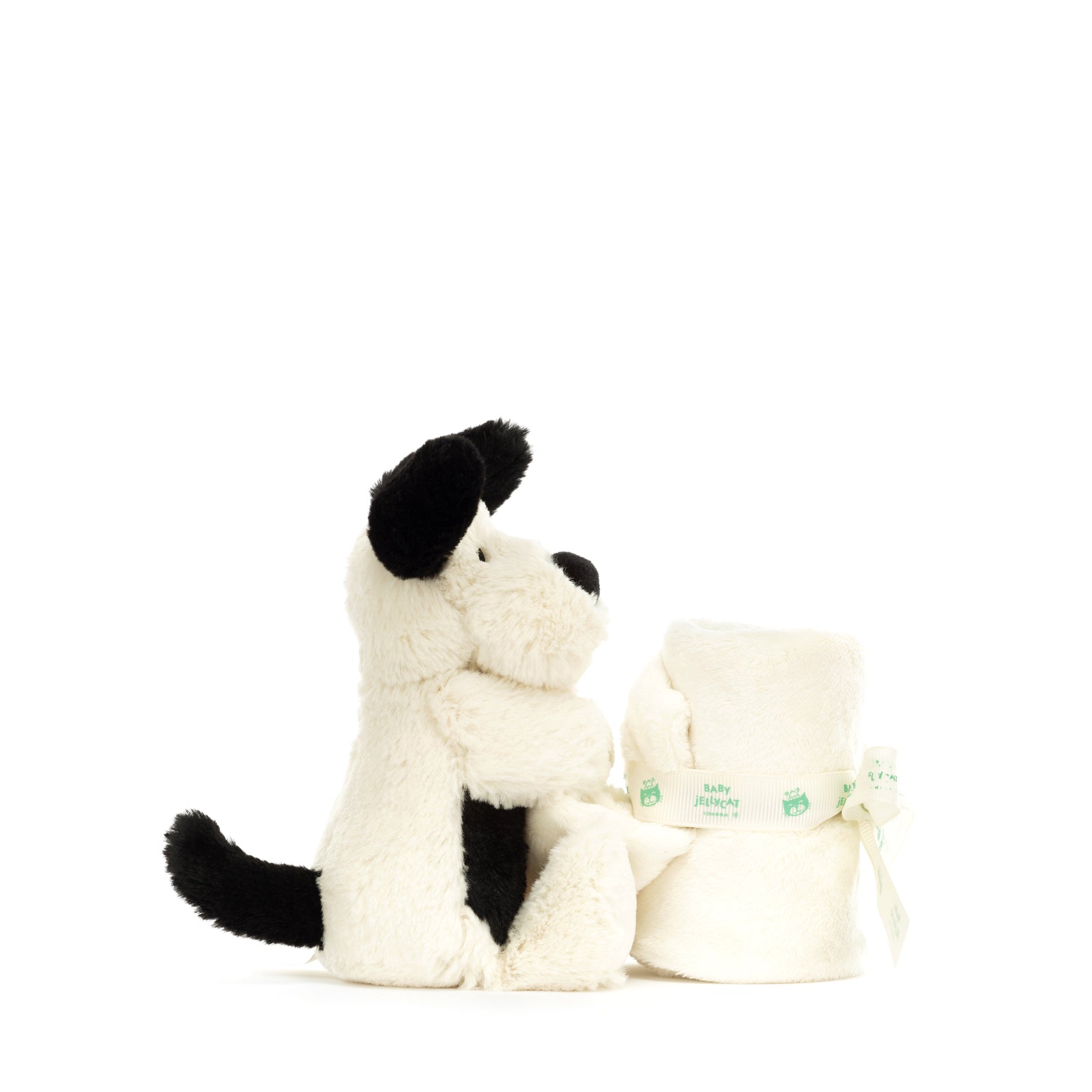 Bashful Black and Cream Puppy Soother