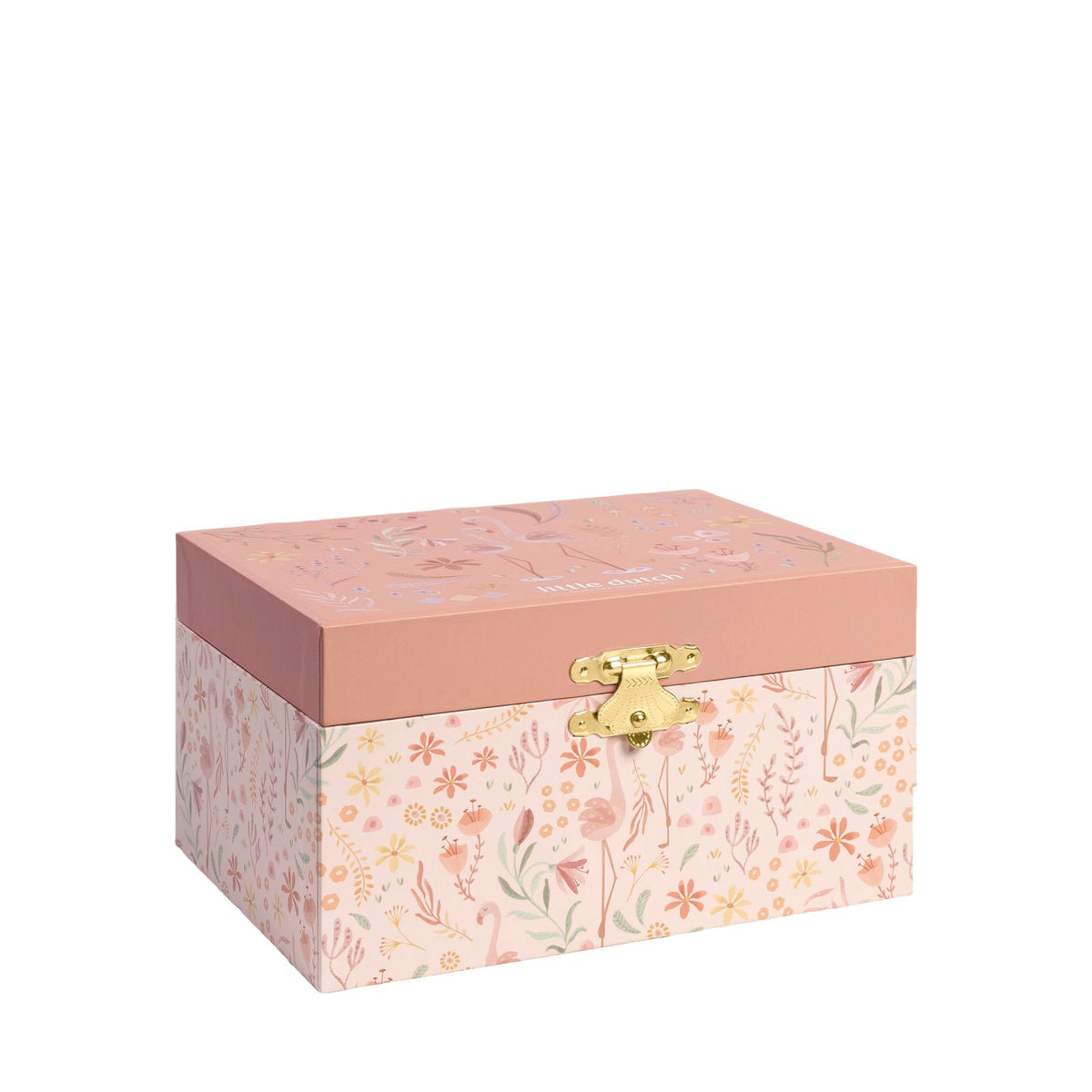 Musical Jewellery Box Flamingo - Safari Friends