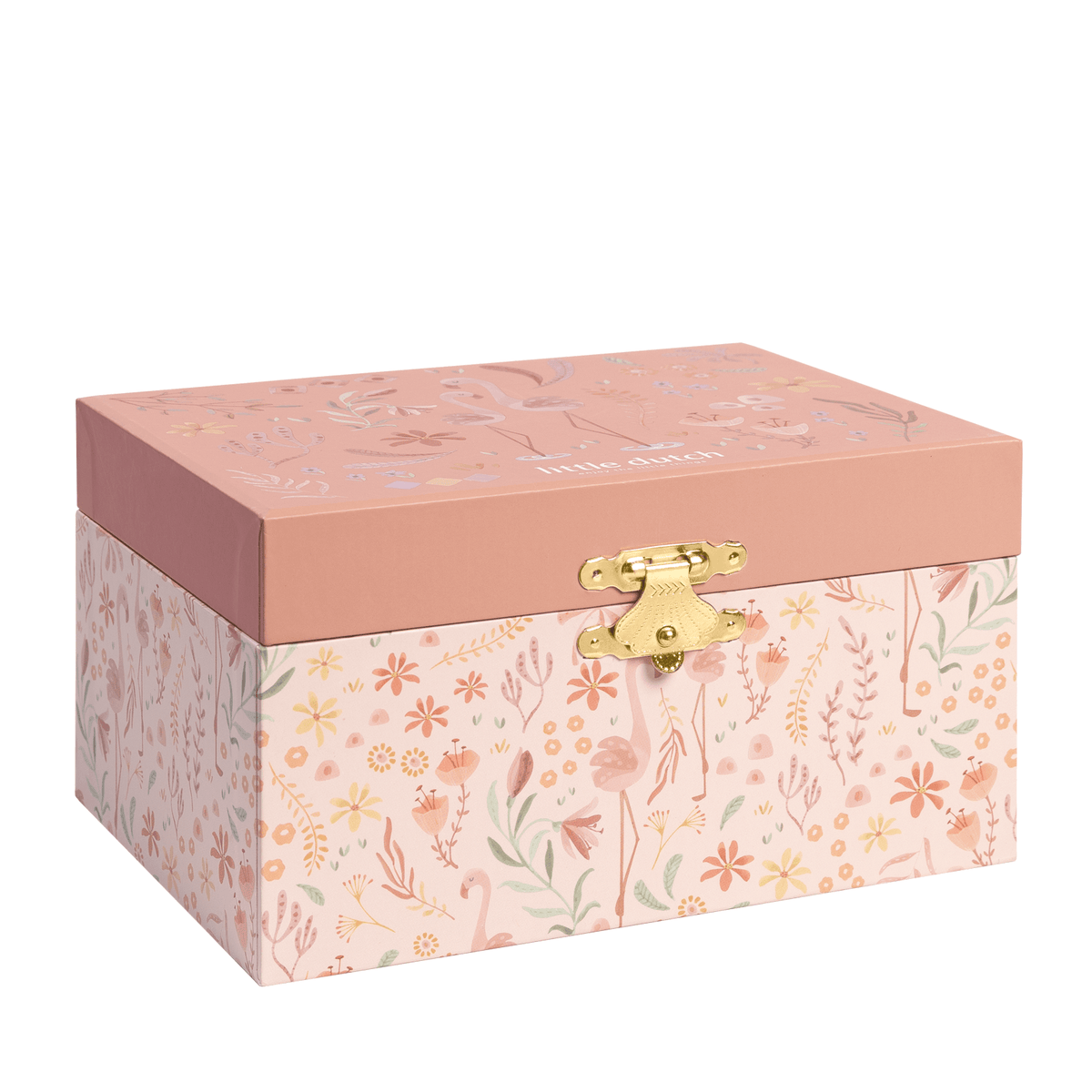 Musical Jewellery Box Flamingo - Safari Friends