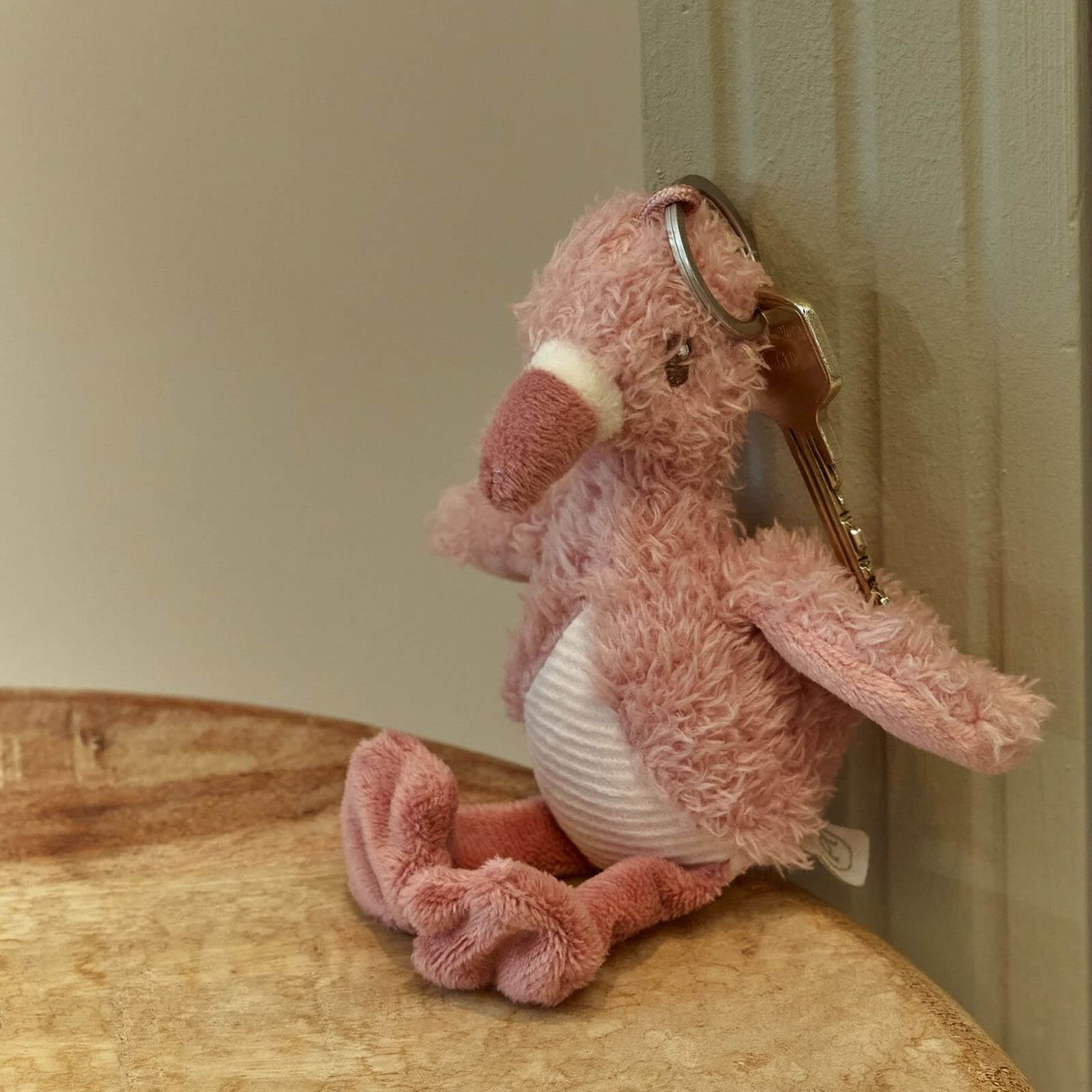 Soft Bag Charm - Flamingo