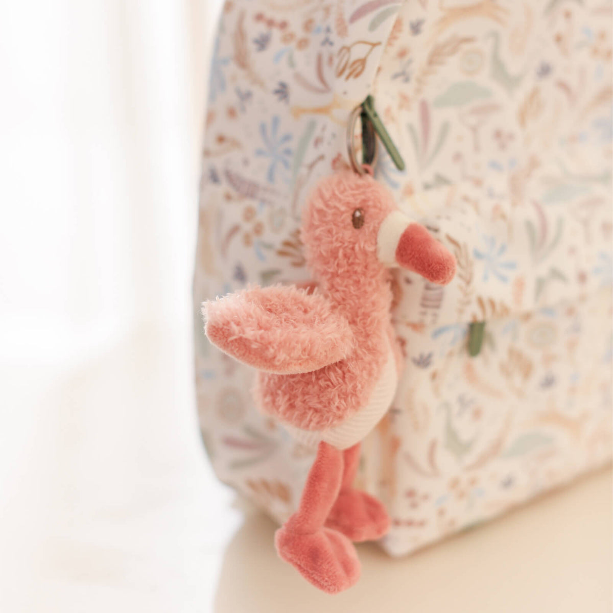 Soft Bag Charm - Flamingo