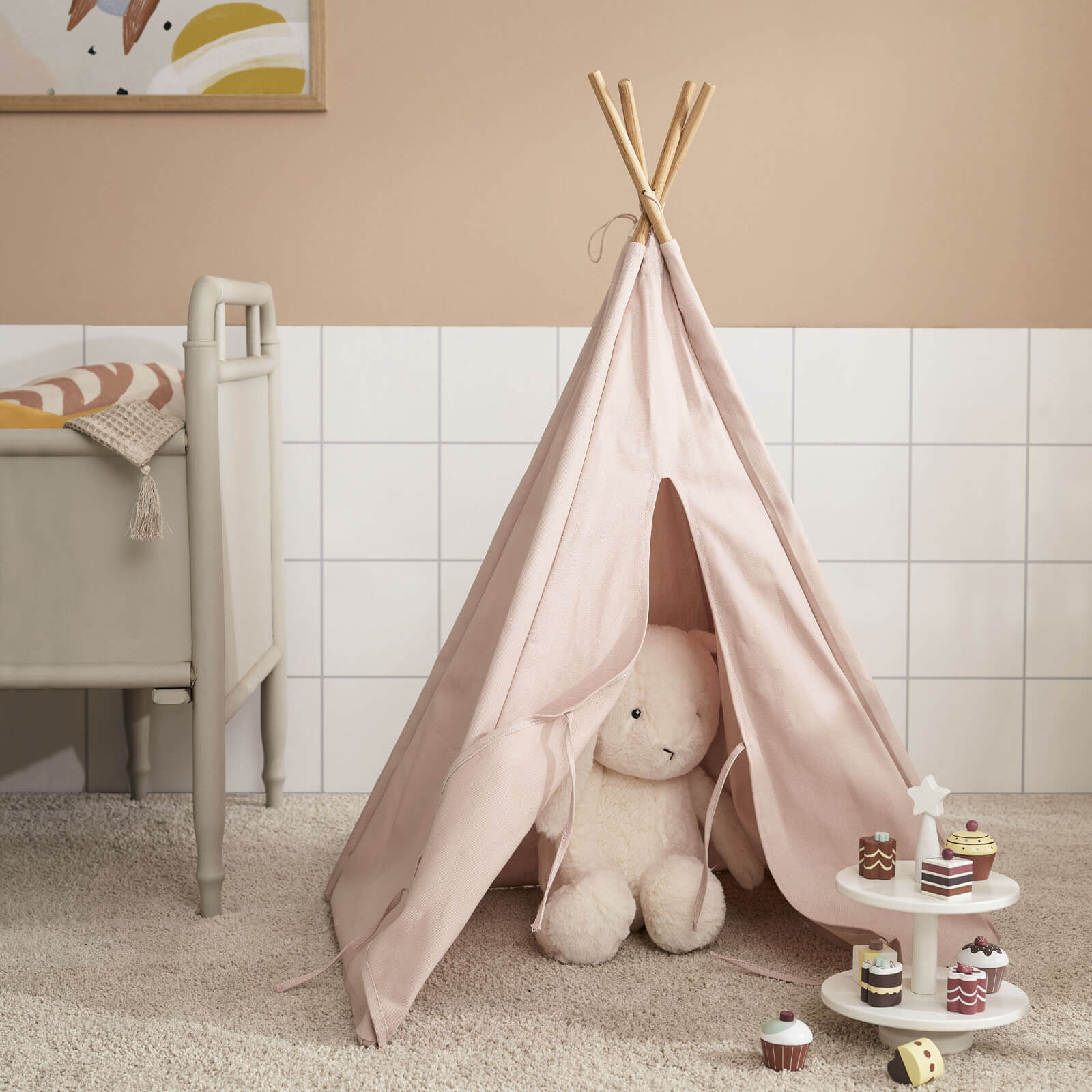 Mini Tipi Tent Pink