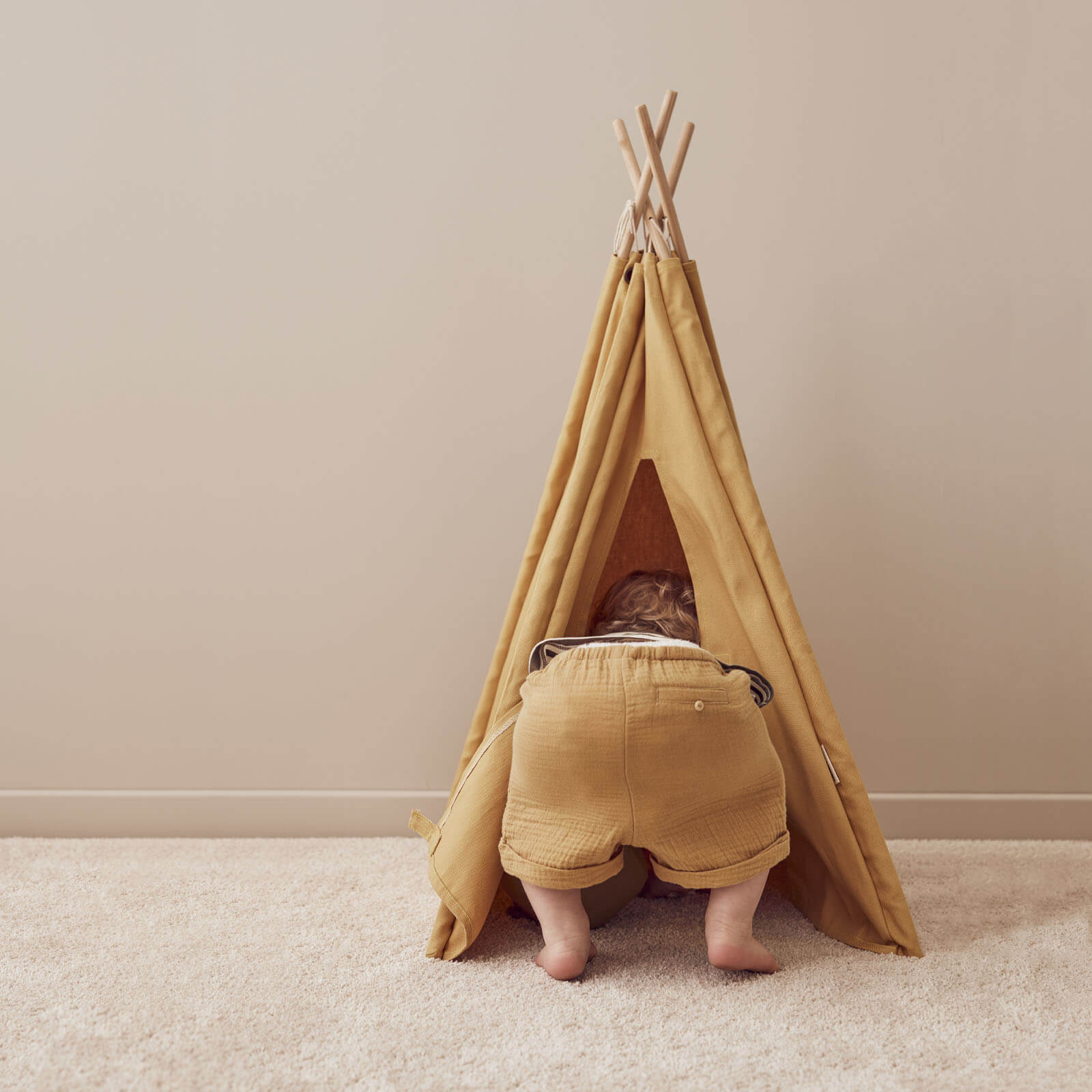 Mini Tipi Tent Yellow