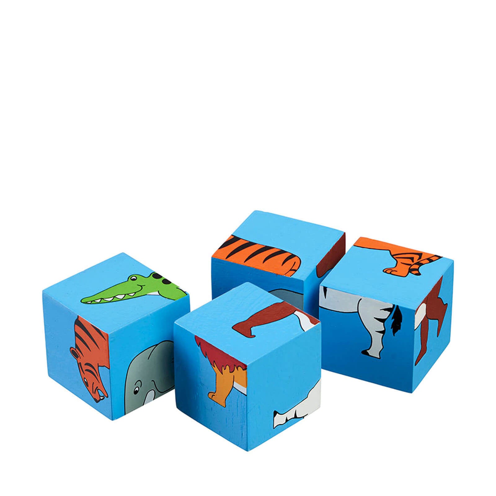 Wooden Black Puzzle - World Animals