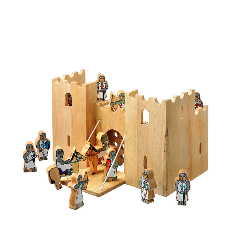Natural Castle Playscene and 12 Knights