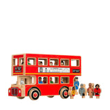 Deluxe Natural London Bus and 16 Figures