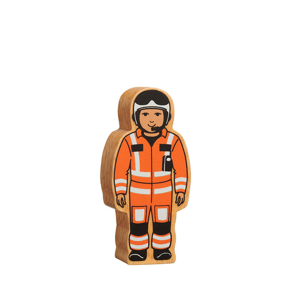 Natural Painted Wood - Yellow Sea Rescue Figure