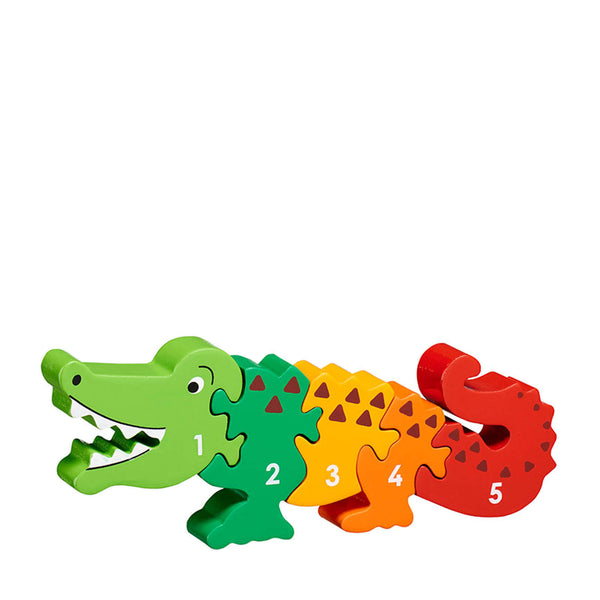 1-5 Wooden Jigsaw - Crocodile