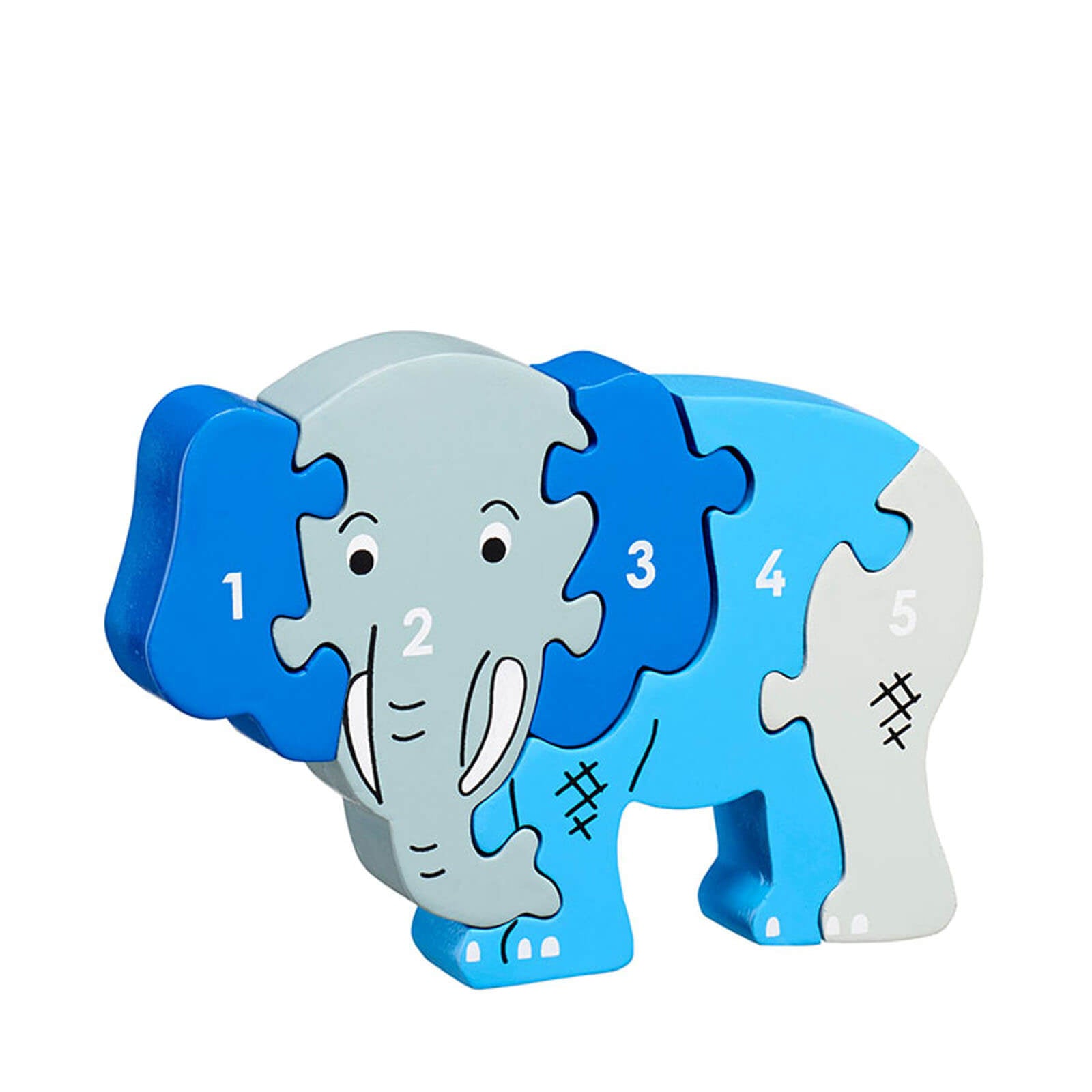 1-5 Wooden Jigsaw - Elephant