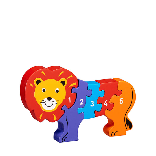 1-5 Wooden Jigsaw - Lion