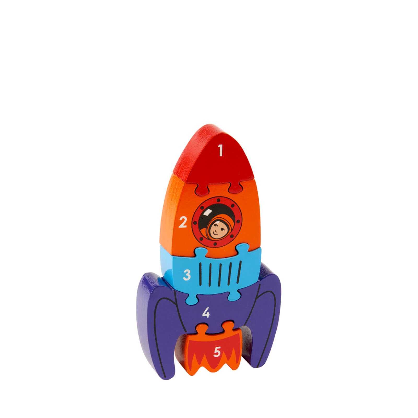 1-5 Wooden Jigsaw - Rocket