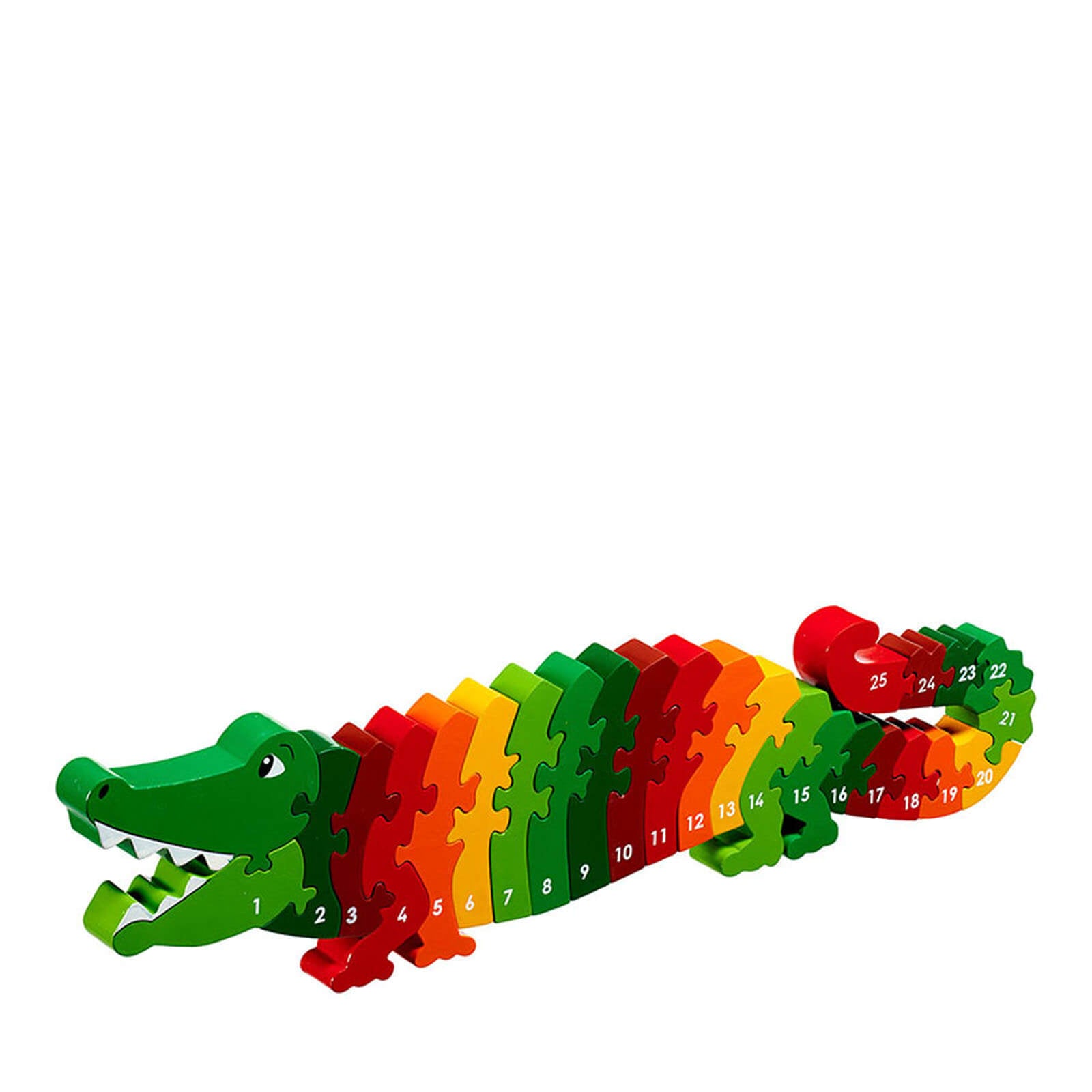 1-25 Wooden Jigsaw - Crocodile