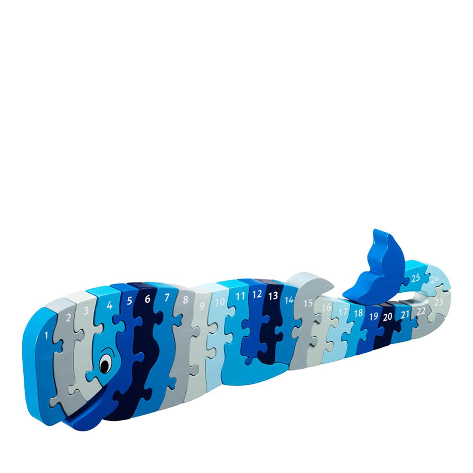 1-25 Wooden Jigsaw - Whale