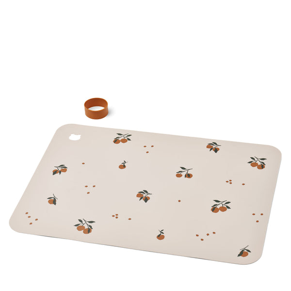 Jude Printed Placemat Peach / Sandy