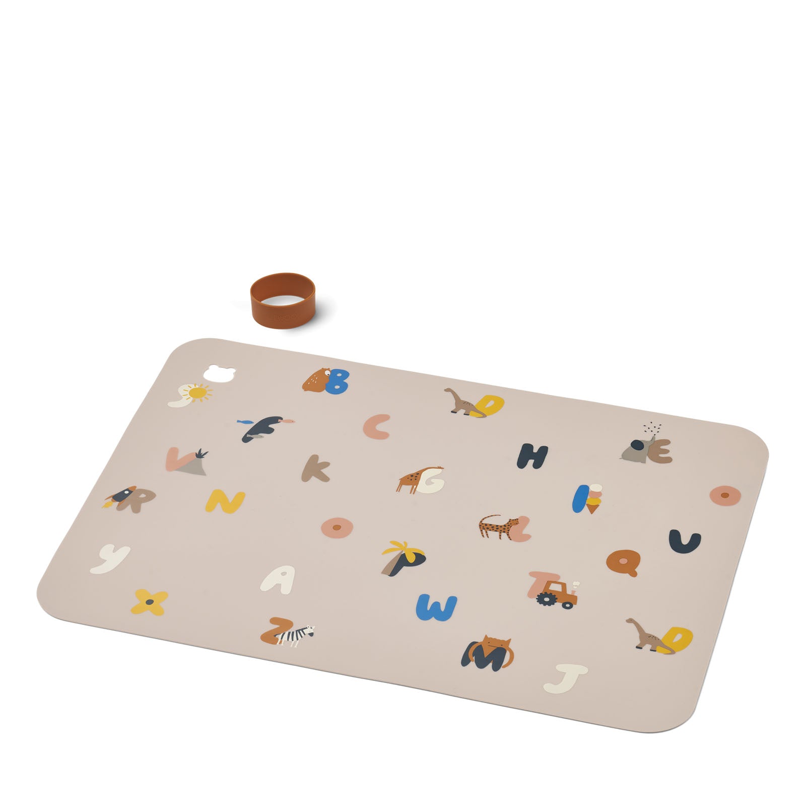 Jude Printed Placemat Alphabet / Sandy