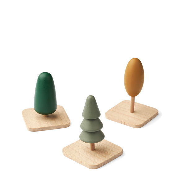 Village Trees 3 Pack Faune Green Mix