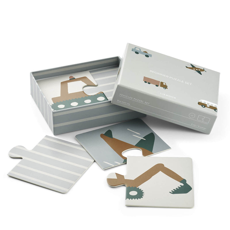 Brett Puzzle Beginner Vehicles / Dove Blue