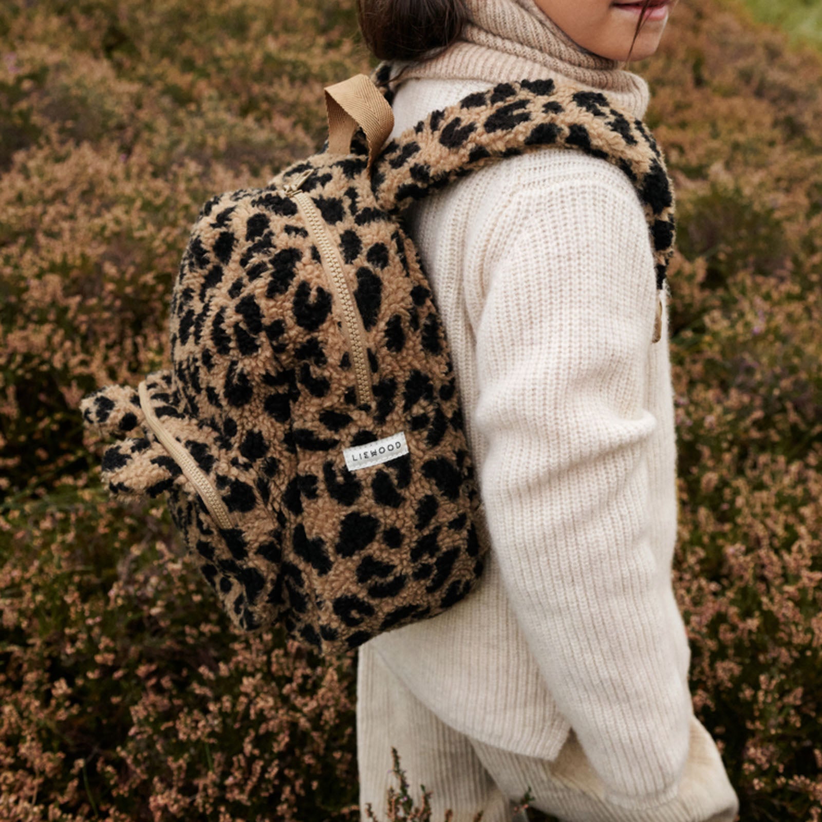 Allan Pile Backpack With Ears Mega Leo / Oat Mix