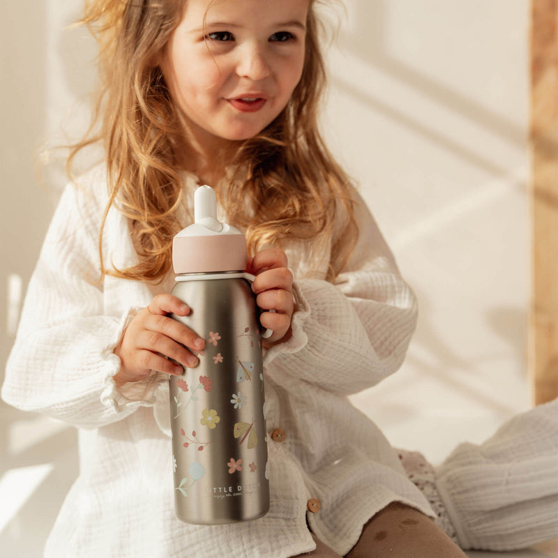 Insulated Steel Bottle 350 ML - Flowers and Butterflies