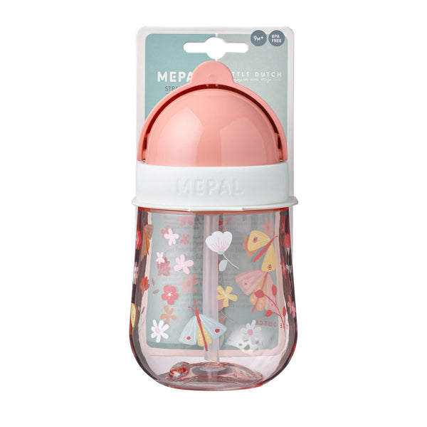 Straw Cup 200 ML - Flowers and Butterflies