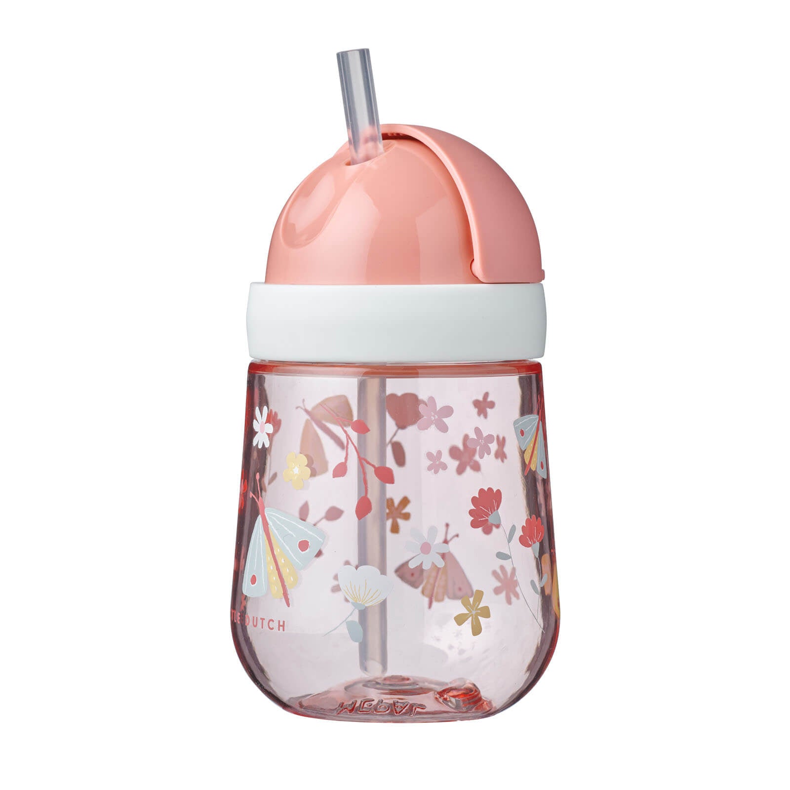 Straw Cup 200 ML - Flowers and Butterflies