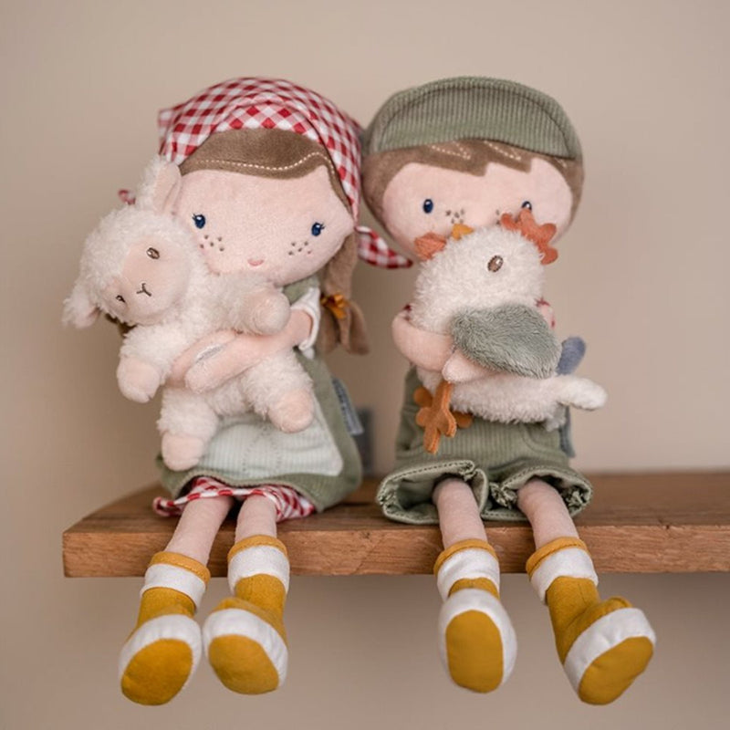 Cuddle Doll Farmer Rosa With Sheep 35 cm