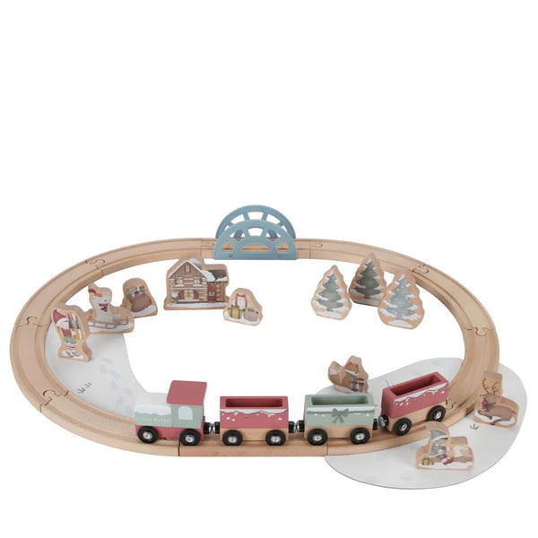 Wooden Train Track - Christmas Wonderland