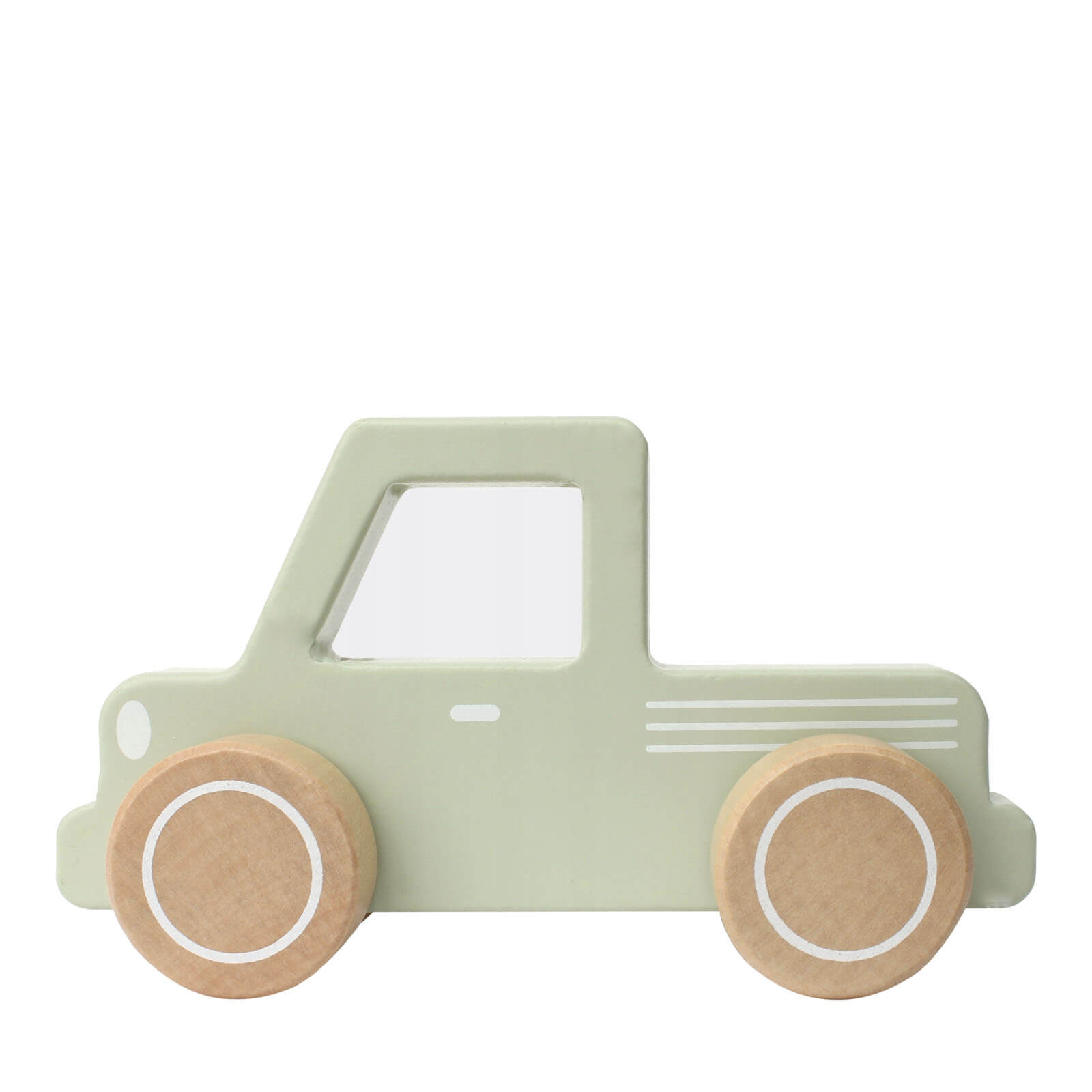 Wooden Mint Pick Up Truck