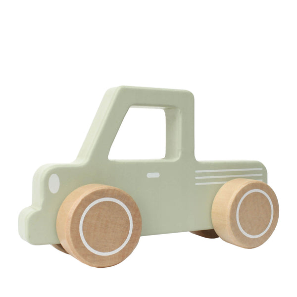 Wooden Mint Pick Up Truck