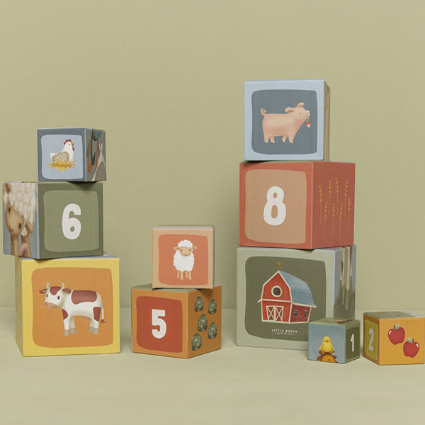 Building Blocks Cardboard - Little Farm