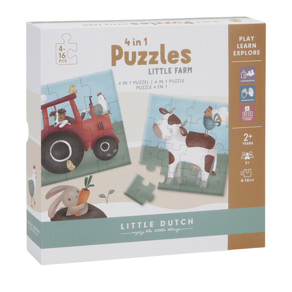 4 In 1 Puzzles - Little Farm