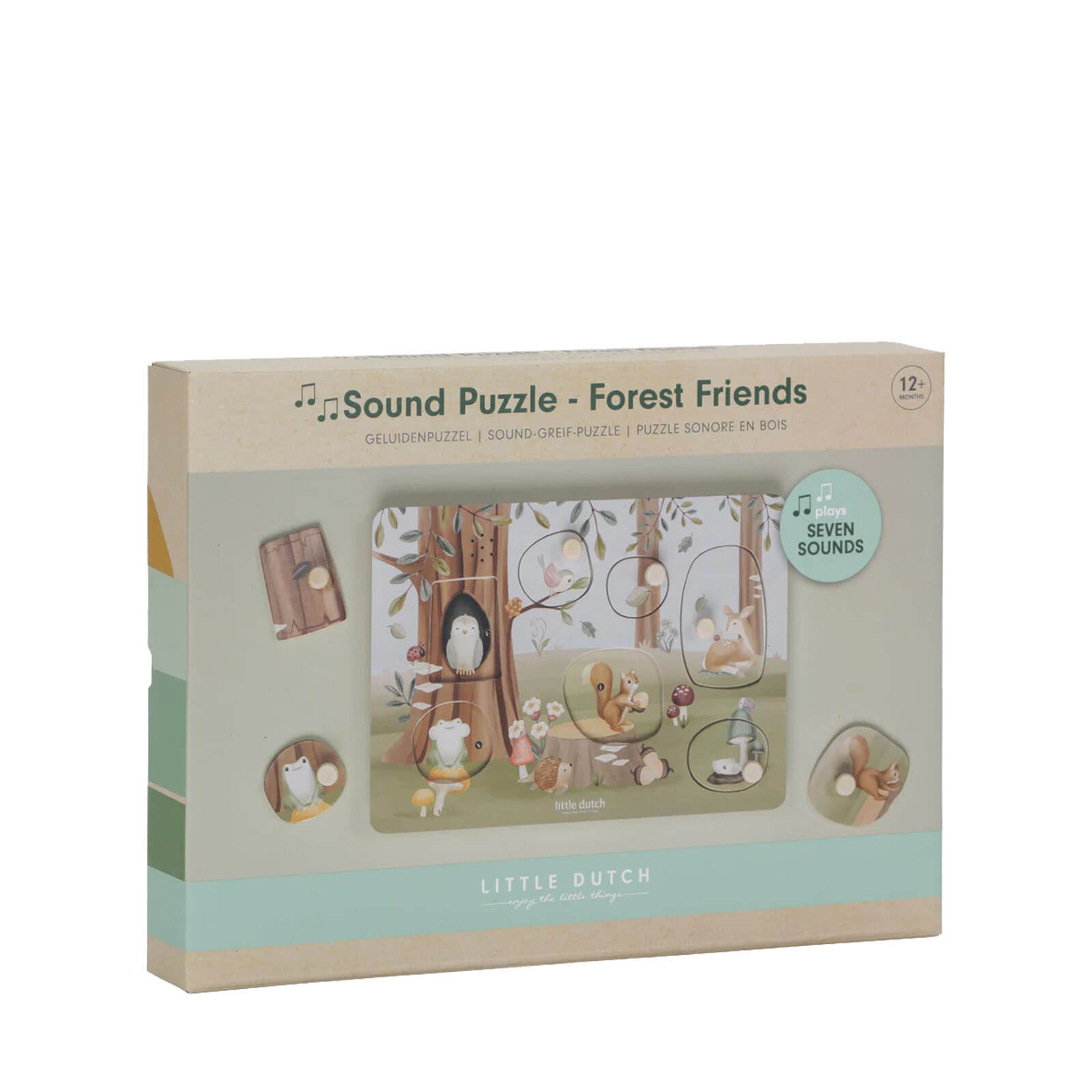 Wooden Sound Puzzle - Forest Friends