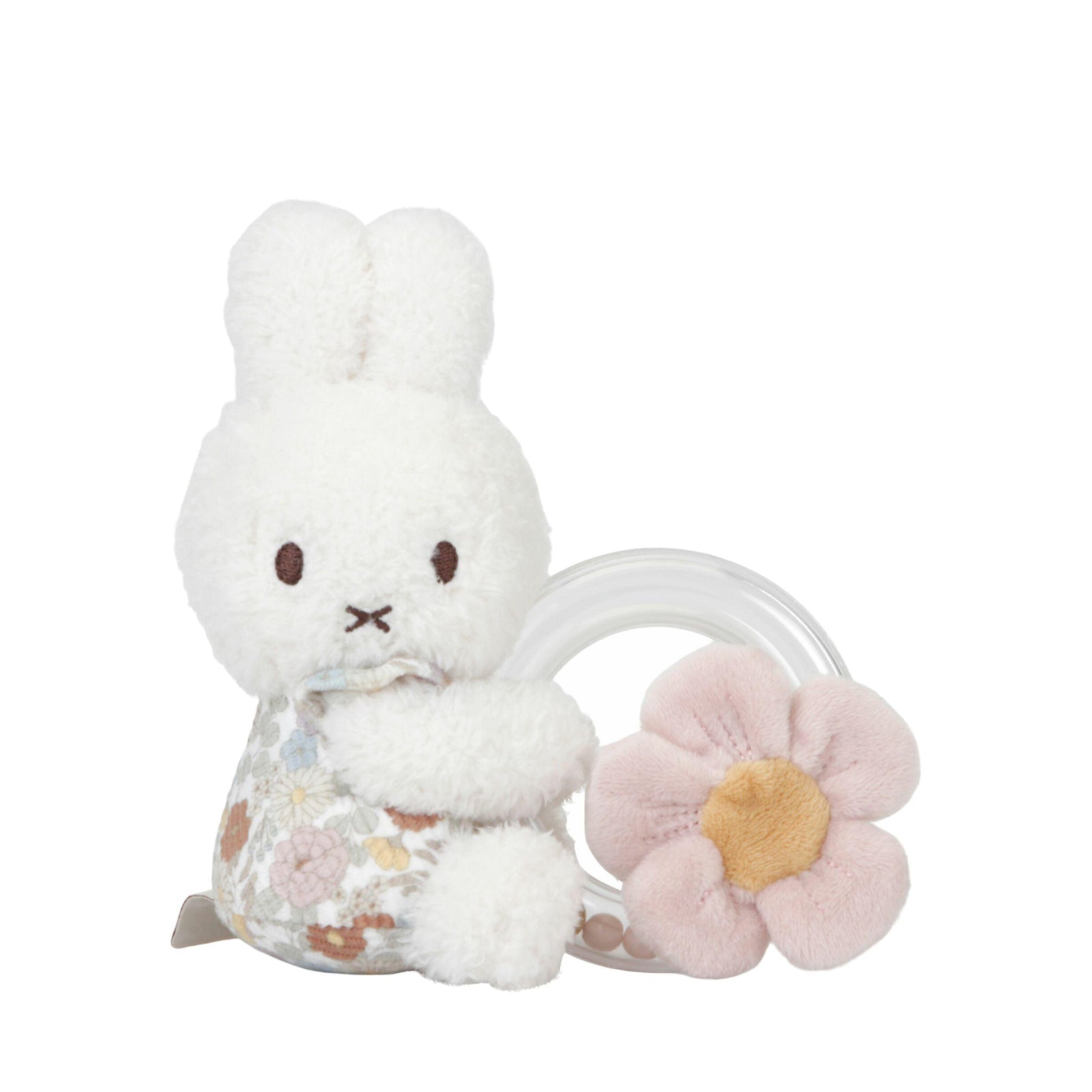 Miffy Vintage Flowers Ring Rattle