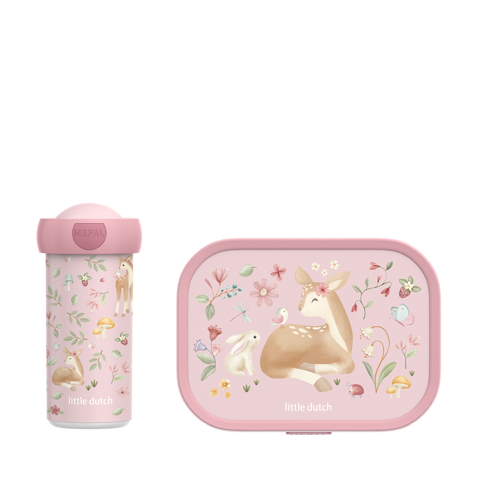 Lunch Box and Bottle Set - Fairy Garden