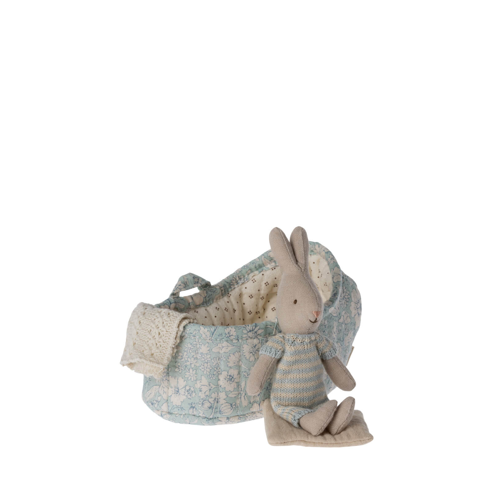 Rabbit In Carry Cot Micro - Blue