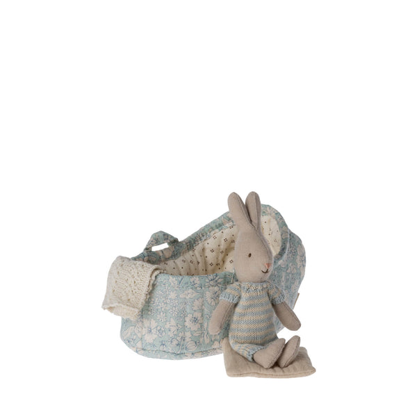 Rabbit In Carry Cot Micro - Blue