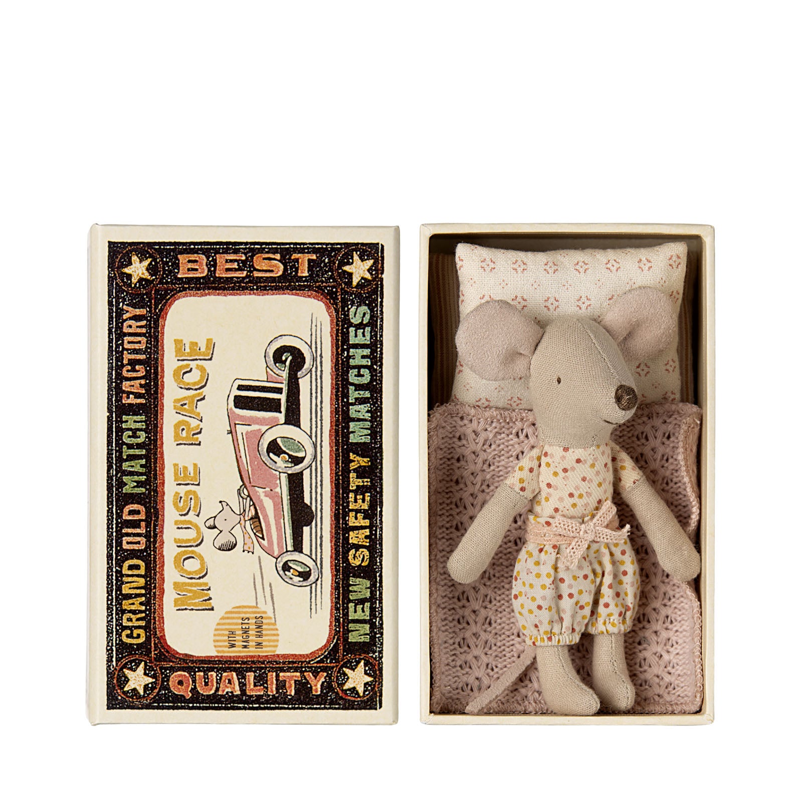 Little Sister Mouse In Matchbox