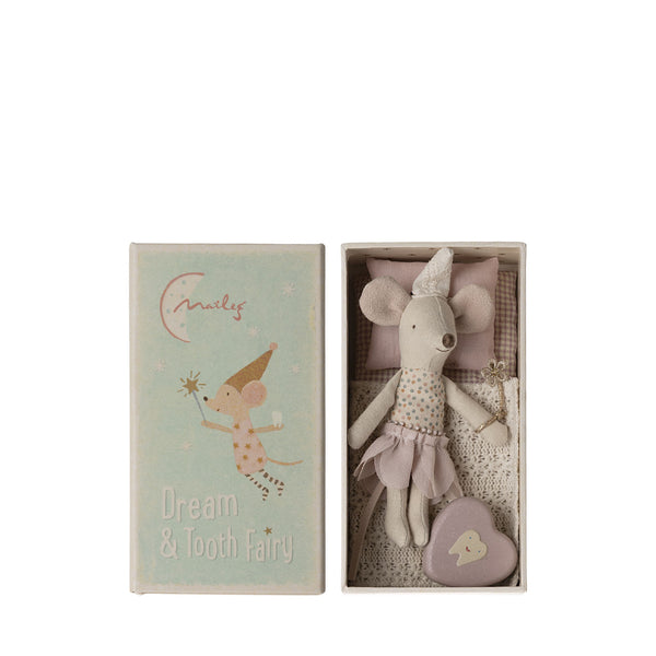 Little Sister Tooth Fairy Mouse In Matchbox